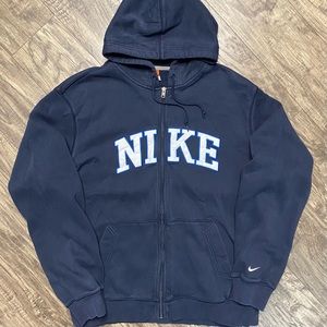 Vintage Nike Sportswear Full Zip Hoodie Sweatshirt Jacket Embroidered Spell Out